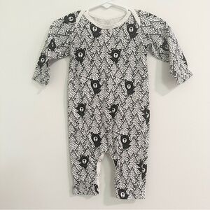 Winter Water Factory USA Made Organic Baby Long Sleeve Romper BEARS 3 Months